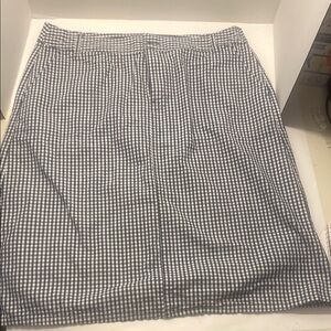 Liz Claiborne Classic navy Blue and White Checkered Women's Skirt
